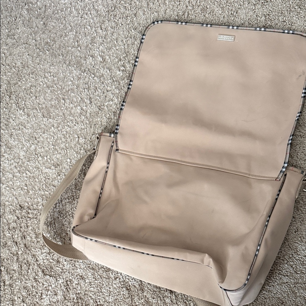 Burberry Beige Canvas Laptop Bag - Picture 5 of 12
